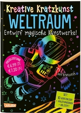 Kreative Kratzkunst: Weltraum: Set mit 10 Kratzbildern, Anleitungsbuch und Holzstift - Anton Poitier