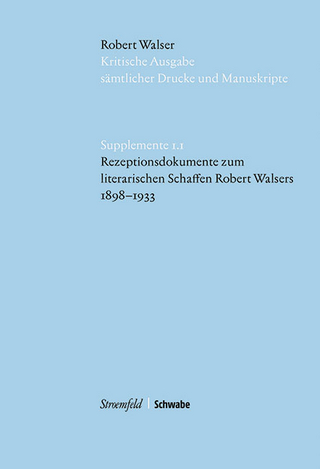 Rezeptionsdokumente zum literarischen Schaffen Robert Walsers 1898–1933