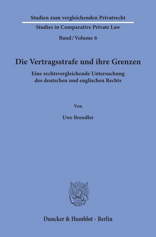 Die Vertragsstrafe und ihre Grenzen.