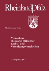 Verzeichnis rheinland-pfälzischer Rechts- und Verwaltungsvorschriften - 