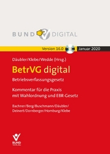 BetrVG digital Vers. 16.0 Einzelbezug - Däubler, Wolfgang; Klebe, Thomas; Wedde, Peter