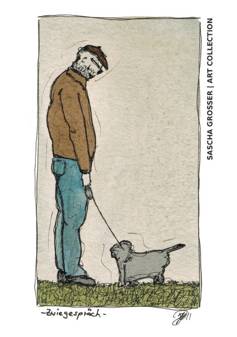 "Zwiegespr&auml;ch" - Notiz- und Skizzenbuch - Sascha Grosser (ART COLLECTION)