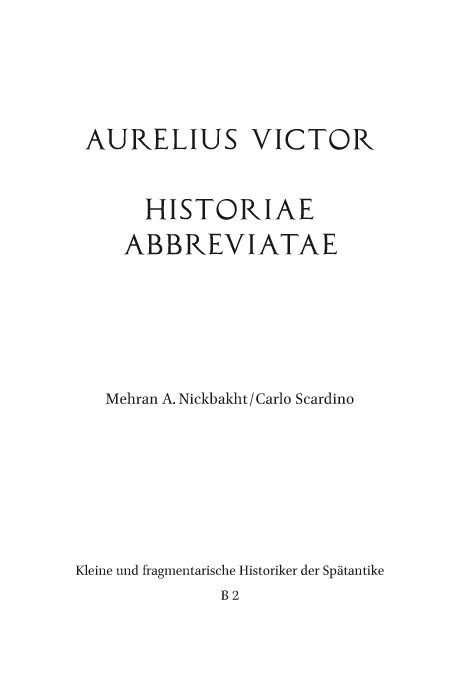 Aurelius Victor - 