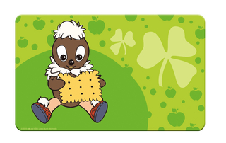 Frühstücksbrettchen Pittiplatsch grün