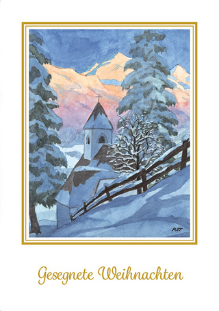 Reinhold Stecher Weihnachtskarte Tirol