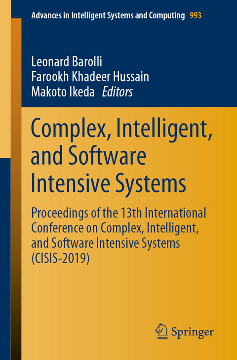 Complex, Intelligent, and Software Intensive Systems - 