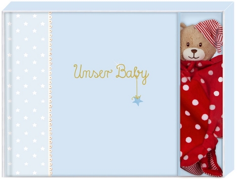 Geschenkset - BabyGl&uuml;ck - Unser Baby (hellblau)