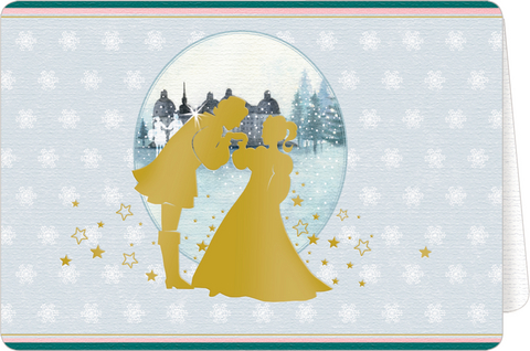 Weihnachtskarten mit Kuvert - Aschenbr&ouml;del - W&uuml;nsche f&uuml;r dich