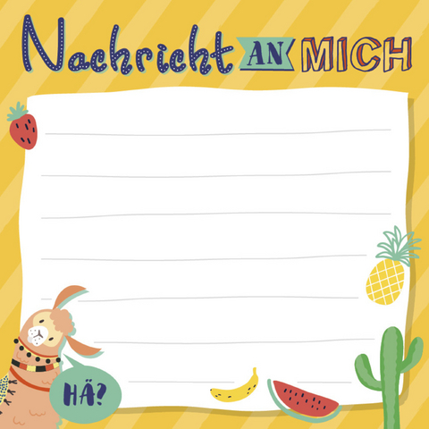 Nachricht an mich &ndash; Klebezettel -  riva Verlag