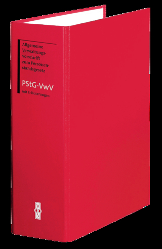 Allgemeine Verwaltungsvorschrift zum Personenstandsgesetz