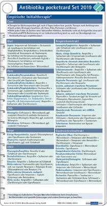 Antibiotika pocketcard Set 2019