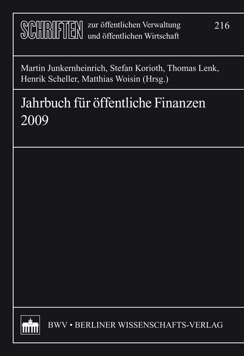 Jahrbuch f&uuml;r &ouml;ffentliche Finanzen (2009) - 