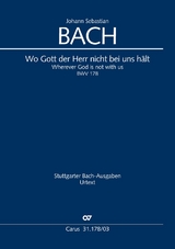 Wo Gott der Herr nicht bei uns h&auml;lt (Klavierauszug) - Johann Sebastian Bach