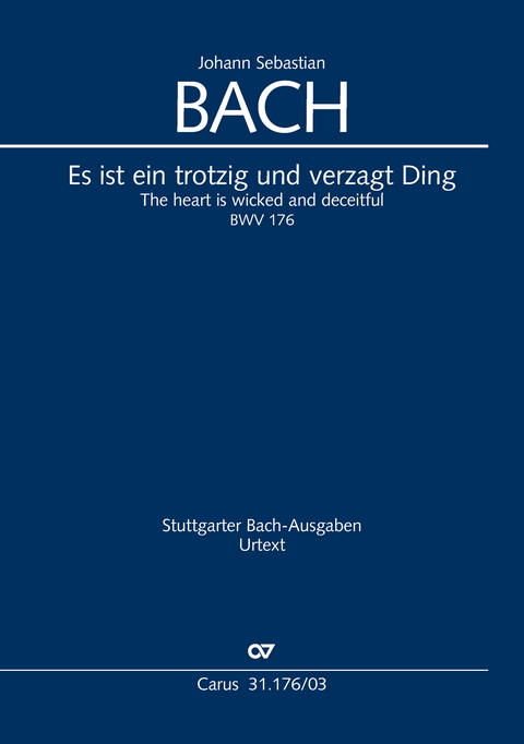 Es ist ein trotzig und verzagt Ding (Klavierauszug) - Johann Sebastian Bach