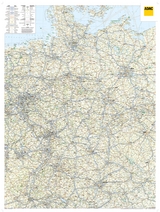 ADAC Länderkarte Deutschland - plano in Hülse 1:650.000 - 