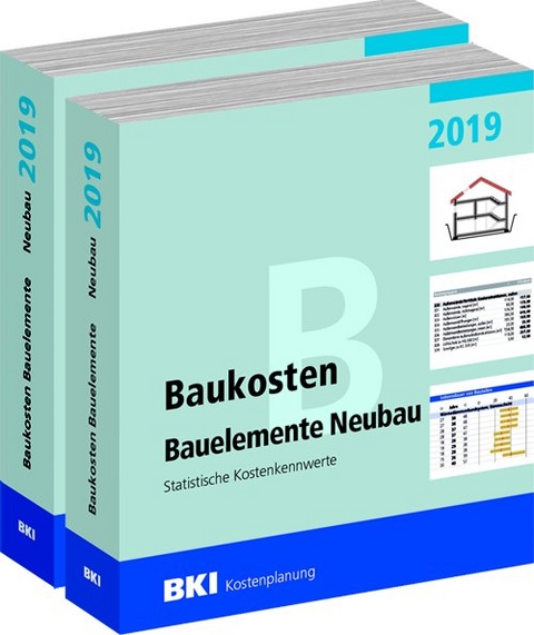BKI Baukosten Geb&auml;ude + Bauelemente Neubau 2019 - Kombi Teil 1-2
