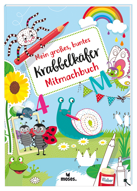 Mein gro&szlig;es, buntes Krabbelk&auml;fer Mitmachbuch -  moses.