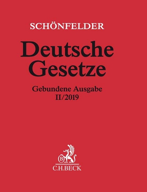 Deutsche Gesetze Gebundene Ausgabe II/2019 - 