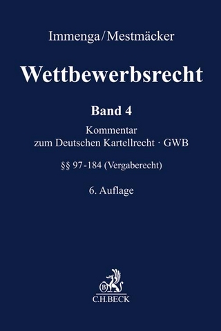 Wettbewerbsrecht Band 4: Vergaberecht. Kommentar zum Europäischen und Deutschen Kartellrecht