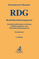 Rechtsdienstleistungsgesetz. RDG - Deckenbrock, Christian; Henssler, Martin