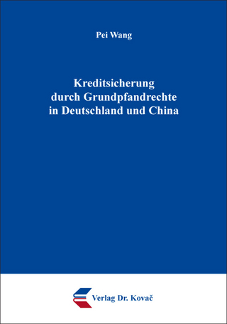 Kreditsicherung durch Grundpfandrechte in Deutschland und China