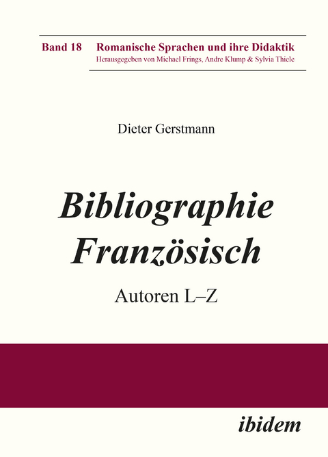 Bibliographie Franz&ouml;sisch - Dieter Gerstmann