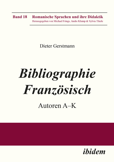 Bibliographie Franz&ouml;sisch - Dieter Gerstmann