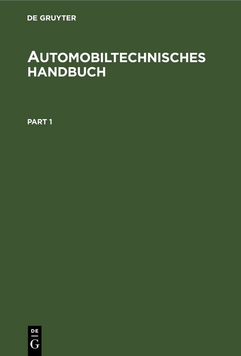 Automobiltechnisches Handbuch