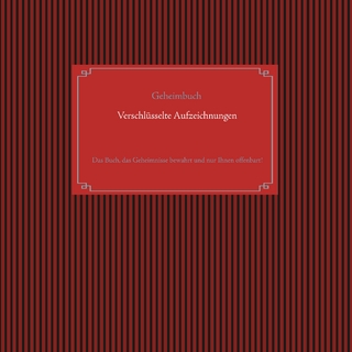 Selbstverschlüsselndes Geheimbuch zum Ausfüllen / Tagebuch / Notizen und Pläne / Familiengeschichte / Ahnenforschung