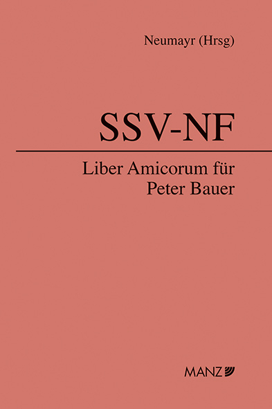 Liber Amicorum f&uuml;r Peter Bauer - 
