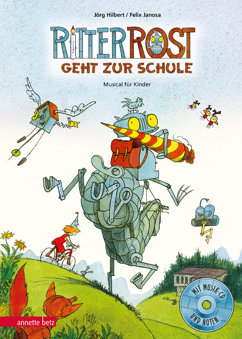 Ritter Rost 8: Ritter Rost geht zur Schule (Ritter Rost mit CD und zum Streamen, Bd. 8) - J&ouml;rg Hilbert, Felix Janosa