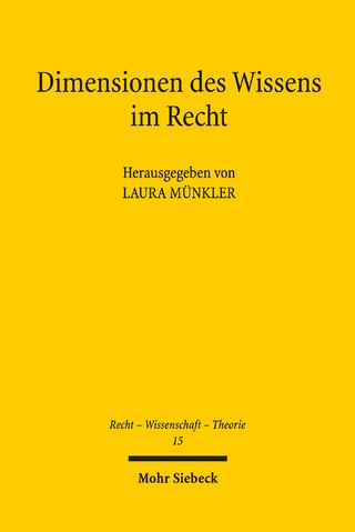 Dimensionen des Wissens im Recht