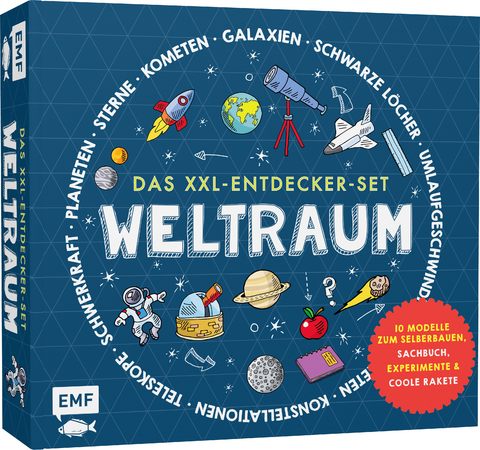 Das XXL-Entdecker-Set &ndash; Weltraum: Mit 10 Modellen zum Selberbauen, Sachbuch, Experimenten und cooler Rakete - Rob Colson