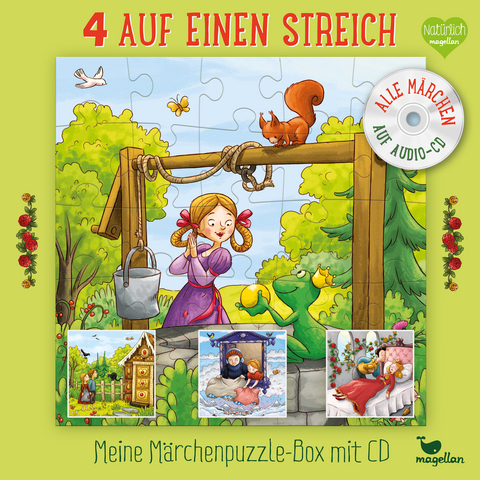 4 auf einen Streich - Meine M&auml;rchenpuzzle-Box (Kinderpuzzle) - 