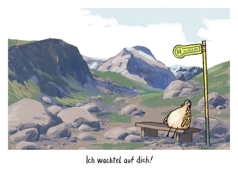 Warum hei&szlig;t der L&ouml;we L&ouml;we? - Postkartenset "Wachtel" - J&ouml;rg M&uuml;hle