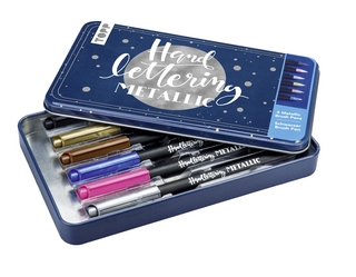 Handlettering Metallic Brush Pens