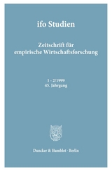 ifo Studien. - 