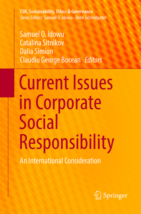 Current Issues in Corporate Social Responsibility - 