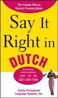 Say It Right in Dutch -  NA EPLS