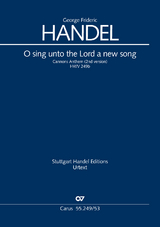 O sing unto the Lord a new song (Klavierauszug) - Georg Friedrich H&auml;ndel