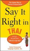 Say It Right in Thai -  NA EPLS