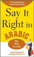 Say It Right in Arabic