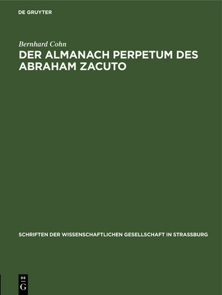 Der Almanach perpetum des Abraham Zacuto