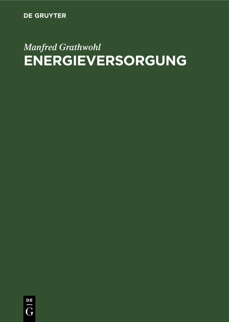 Energieversorgung - Manfred Grathwohl