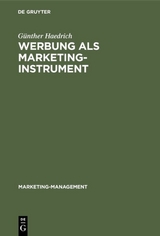 Werbung als Marketinginstrument - G&uuml;nther Haedrich