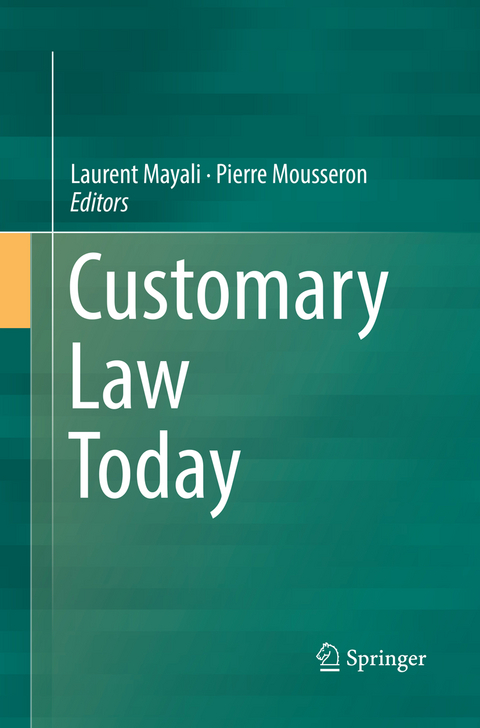 Customary Law Today - 