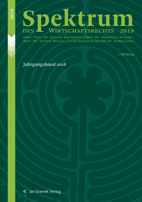 Spektrum des Wirtschaftsrechts - 
