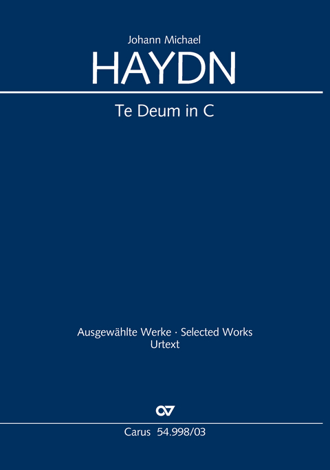 Te Deum in C (Klavierauszug) - Johann Michael Haydn