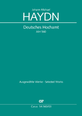 Deutsches Hochamt (Klavierauszug) - Johann Michael Haydn