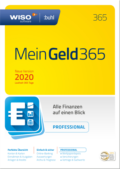 WISO Mein Geld Professional 365, 1 DVD-ROM